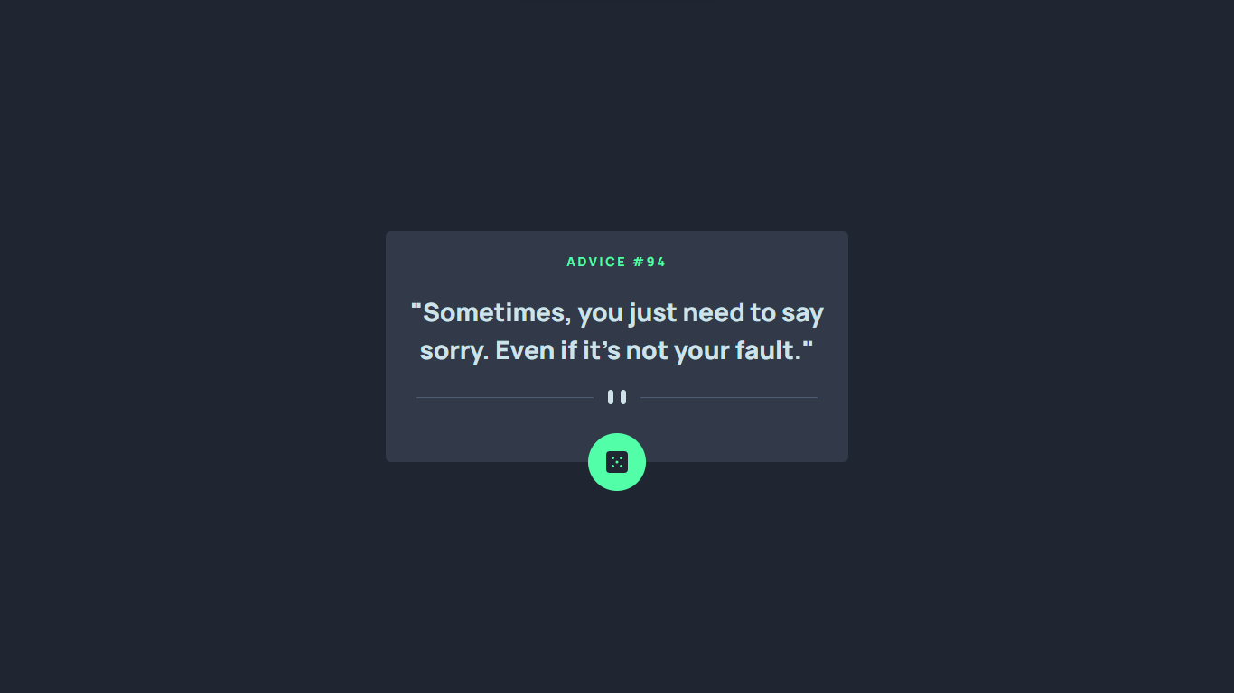 Advice Generator App